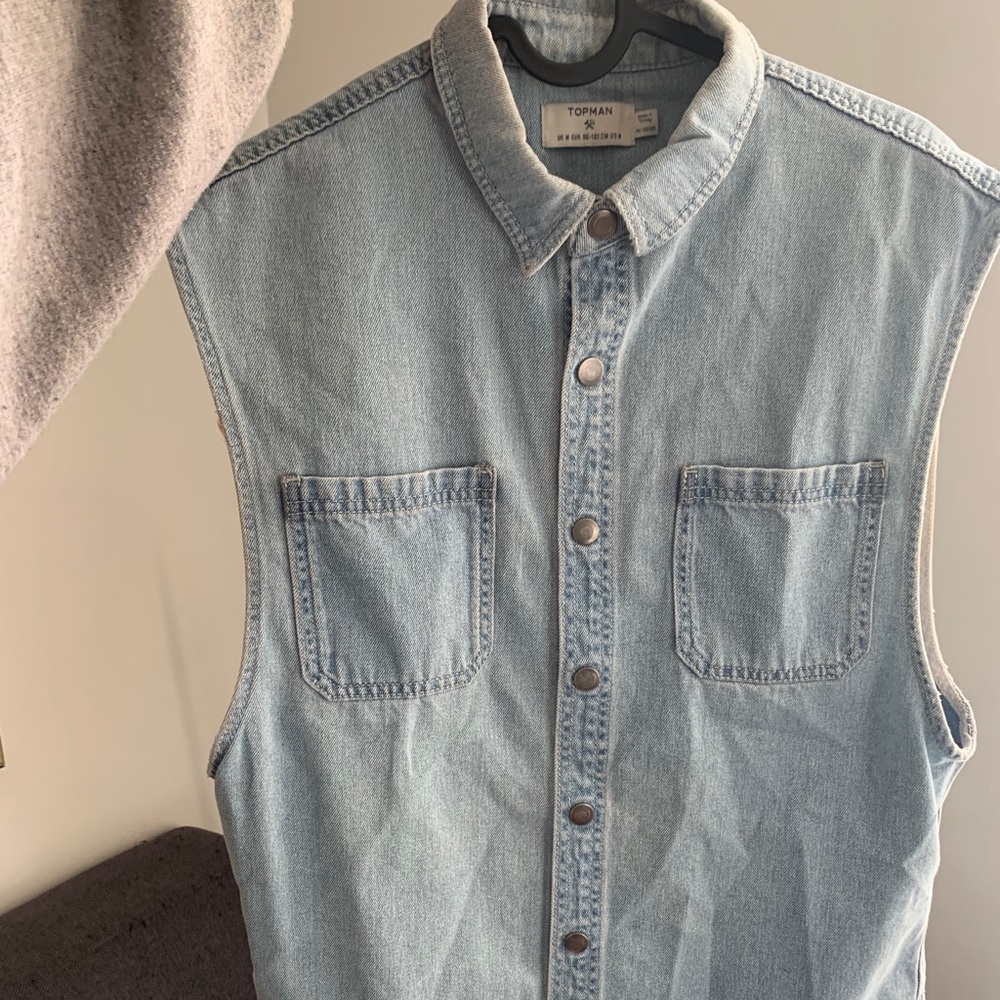 Top man denim vest